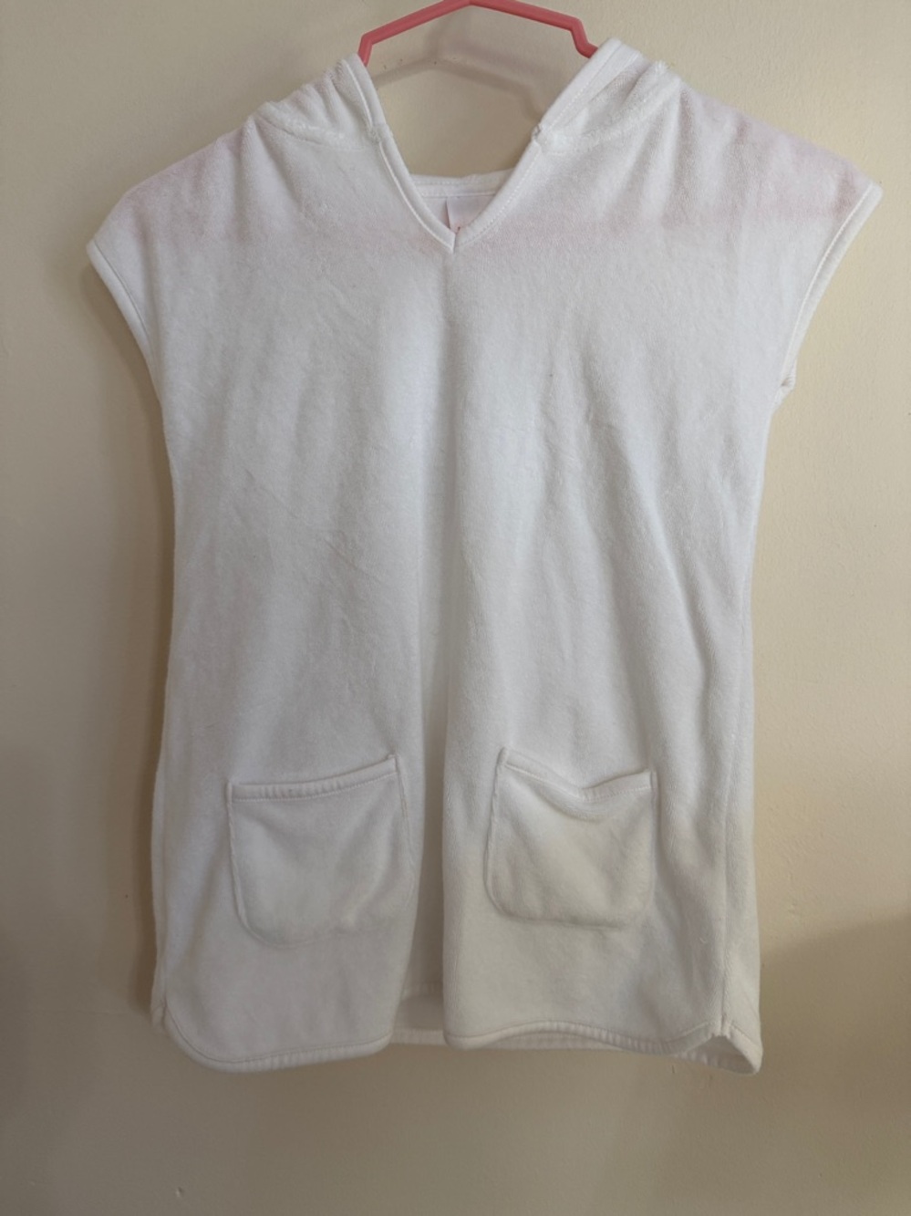 Cat & Jack White Terry Hooded Poncho